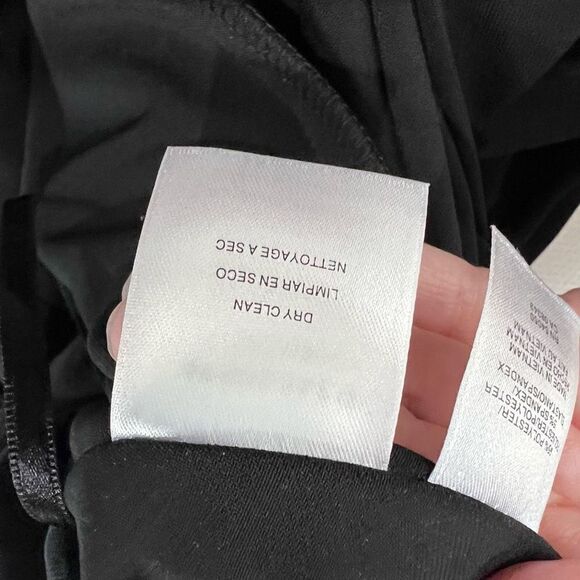 Jones New York Black V Neck Long Sleeve Dress - Picture 11 of 12